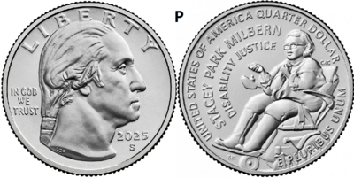 25 Cent 2025, Stacey Park Milbern, UNC, P