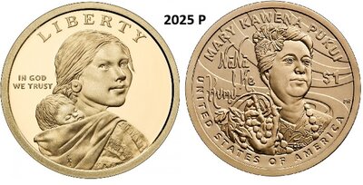 1 Dollar 2025, P, Keuze kwaliteit