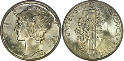 10 Cents 1936, S, Keuze kwaliteit