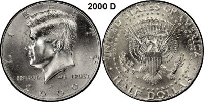 US ½ Dollar 2000, mmt D, Keuze kwaliteit