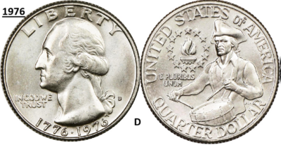 25 Cent 1976, D, Keuze kwaliteit