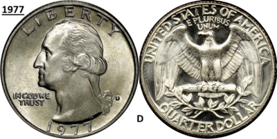 25 Cent 1977, D, Keuze kwaliteit