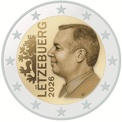 Luxemburg 2 Euro Jaartal te selecteren