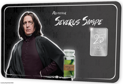 Nederland: '25 Years of Magic', versie Severus Sneep zilverbaar 1 gram Ag 0,999