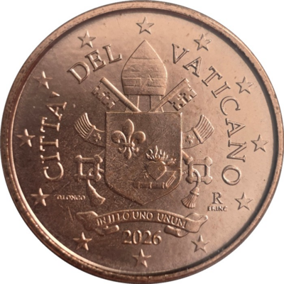 Vaticaanstad 2 cent Paus Leo XIV Jaartal selecteren