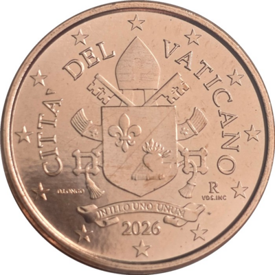 Vaticaanstad 5 cent Paus Leo XIV Jaartal selecteren