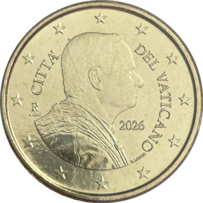Vaticaanstad 50 cent Paus Leo XIV Jaartal selecteren