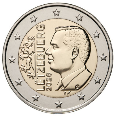 Luxemburg 2 Euro Jaartal te selecteren