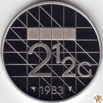 Beatrix 2½ Gulden 1983, Proof