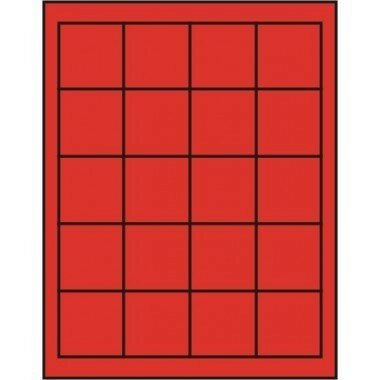 Muntenbox rookglas met 20 vierkante vakjes voor munten tot 47 mm Ø.