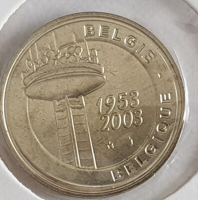 België 2003 penning uit BU set 
