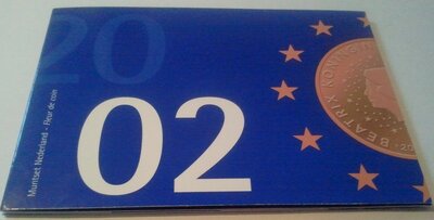 Nederland jaarset in boekvorm 2002 (euro) Fdc
