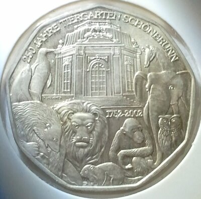Oostenrijk 5 euro 2002 